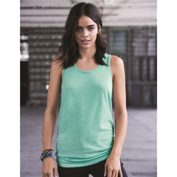 Women's Snow Heather Jersey Racerback Tank Top Thumbnail