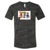 Unisex Textured Jersey V-Neck Tee Thumbnail